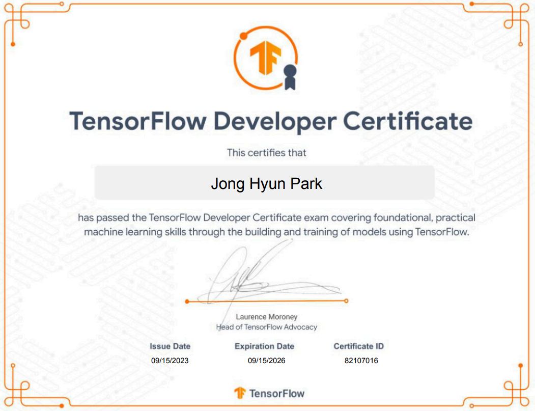 딥러닝 자격증 (Certificate) 후기 by NVIDIA, Tensorflow